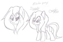 Size: 2393x1593 | Tagged: safe, artist:comet0ne, oc, oc only, pony, female, mare, monochrome, solo, traditional art