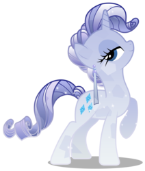 Size: 2538x3000 | Tagged: safe, artist:brony-works, rarity, crystal pony, pony, g4, crystal rarity, crystallized, female, high res, raised hoof, simple background, solo, transparent background, vector