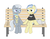 Size: 2800x2200 | Tagged: safe, artist:pvryohei, silver spoon, strike, pony, g4, bench, blushing, colt, cute, female, filly, high res, male, plushie, shipping, silverstrike, simple background, smiling, straight, white background