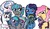 Size: 2048x1205 | Tagged: safe, artist:kindheart525, oc, oc only, oc:primrose, oc:rainwater, oc:skydancer, oc:spectral rush, oc:starflower, oc:storm strike, oc:violet rosebud, oc:wind flash, oc:windchime, earth pony, pegasus, pony, unicorn, kindverse, baby, baby carrier, baby pony, flower, flower in hair, looking at each other, looking at you, offspring, offspring's offspring, parent:blossomforth, parent:cheese sandwich, parent:fancypants, parent:fleur-de-lis, parent:oc:arctic gust, parent:oc:deadlift, parent:oc:firework, parent:oc:lightning bolt, parent:oc:primrose, parent:oc:spectral rush, parent:oc:storm strike, parent:oc:violet rosebud, parent:pinkie pie, parent:rainbow dash, parent:soarin', parent:thunderlane, parents:blossomlane, parents:cheesepie, parents:fancyfleur, parents:oc x oc, parents:soarindash, simple background, vitiligo, white background