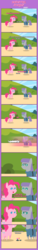 Size: 1205x7935 | Tagged: safe, artist:estories, boulder (g4), maud pie, pinkie pie, pony, g4, rock solid friendship, bow, brb, cargo ship, comic, heart, high res, pinkie the shipper, pointy ponies, rock, shipper on deck, shipping