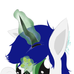 Size: 894x894 | Tagged: safe, artist:dotdotdotfreak, oc, oc only, oc:softshell, changeling, hybrid, camouflage, magic, master of disguise, perfectly hidden, simple background, sneaky, solo, transparent background