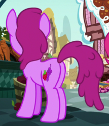 Size: 366x425 | Tagged: safe, screencap, berry punch, berryshine, pony, g4, rock solid friendship, berry butt, butt, cropped, female, mare, plot, solo