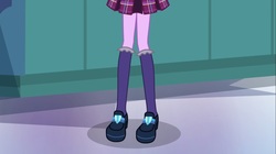Size: 1100x618 | Tagged: safe, screencap, sci-twi, twilight sparkle, equestria girls, g4, my little pony equestria girls: friendship games, clothes, female, legs, pictures of legs, shoes, skirt, socks, solo