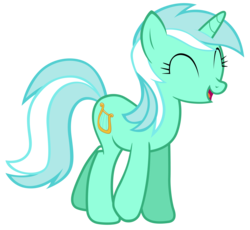 Size: 7600x7000 | Tagged: safe, artist:tardifice, lyra heartstrings, pony, unicorn, g4, ^^, absurd resolution, eyes closed, female, happy, simple background, solo, transparent background, vector