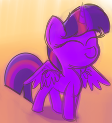 Size: 2028x2225 | Tagged: safe, artist:pastelhorses, twilight sparkle, alicorn, pony, g4, eyes closed, female, high res, solo, twilight sparkle (alicorn)