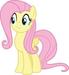 Size: 4661x5106 | Tagged: safe, artist:osipush, fluttershy, pegasus, pony, g4, absurd resolution, c:, cute, female, interested, mare, shyabetes, simple background, smiling, solo, transparent background, vector