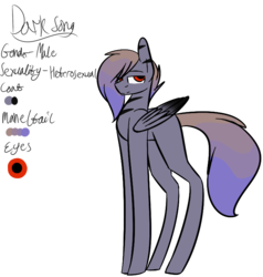 Size: 712x747 | Tagged: safe, artist:sweetmelon556, oc, oc only, oc:dark song, pegasus, pony, male, reference sheet, simple background, solo, stallion, transparent background