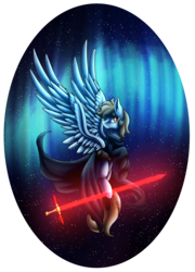 Size: 2050x2850 | Tagged: safe, artist:mindlesssketching, artist:sketchthebluepegasus, oc, oc only, pegasus, pony, crossguard lightsaber, female, high res, hoof hold, lightsaber, mare, simple background, sith, solo, star wars, transparent background, weapon