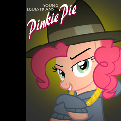 Size: 1080x1080 | Tagged: safe, artist:j-115, pinkie pie, earth pony, pony, g4, album cover, cover, david bowie, female, parody, ponified, ponified album cover, rapper pie, solo, young americans