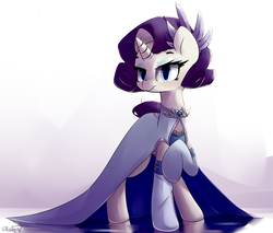 Size: 5000x4250 | Tagged: safe, artist:luxaestas, rarity, pony, unicorn, g4, absurd resolution, alternate hairstyle, beautiful, clothes, dress, female, looking at you, mare, raised hoof, solo