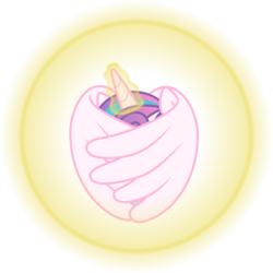 Size: 7038x7038 | Tagged: safe, artist:fruft, princess flurry heart, pony, a flurry of emotions, g4, absurd resolution, covering, female, force field, magic, magic bubble, simple background, solo, transparent background, vector, wing hands