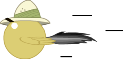 Size: 320x154 | Tagged: safe, artist:mega-poneo, daring do, pegasus, pony, g4, ball, crossover, female, hat, mare, misleading thumbnail, motion lines, pith helmet, rolling, rolling do, simple background, solo, sonic the hedgehog (series), spin dash, spread wings, transparent background, wings
