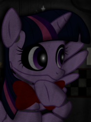 Size: 2048x2732 | Tagged: safe, artist:prismaticstars, twilight sparkle, alicorn, pony, robot, robot pony, g4, animatronic, bowtie, crossover, female, five nights at freddy's, high res, solo, twibon, twilight sparkle (alicorn)