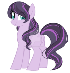 Size: 1024x1075 | Tagged: safe, artist:azure-art-wave, oc, oc only, earth pony, pony, female, magical lesbian spawn, mare, offspring, parent:coloratura, parent:octavia melody, parents:taviratura, simple background, solo, transparent background, watermark