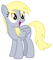 Size: 1891x2138 | Tagged: safe, artist:sketchmcreations, derpy hooves, pegasus, pony, g4, rock solid friendship, female, happy, mare, open mouth, simple background, solo, transparent background, vector