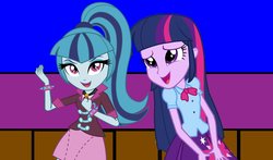 Size: 1165x685 | Tagged: safe, artist:ktd1993, sonata dusk, twilight sparkle, equestria girls, g4, female, lesbian, sexy, ship:twinata, shipping