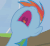 Size: 554x505 | Tagged: safe, screencap, rainbow dash, scootaloo, pegasus, pony, parental glideance, animated, drool, female, gif, loop, nose in the air, sleeping, snoring, volumetric mouth