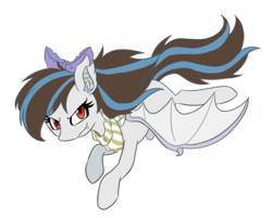 Size: 1280x1029 | Tagged: safe, artist:gintoki23, oc, oc only, oc:breezy, bat pony, pony, bow, clothes, female, hair bow, mare, scarf, simple background, solo, transparent background