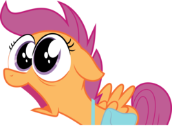 Size: 4482x3304 | Tagged: safe, artist:adog0718, derpibooru exclusive, scootaloo, pony, g4, parental glideance, faic, female, high res, image macro, meme, scootaloo ultimate faic, simple background, solo, transparent background, vector