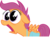 Size: 4482x3304 | Tagged: safe, artist:adog0718, derpibooru exclusive, scootaloo, pony, g4, parental glideance, faic, female, high res, image macro, meme, scootaloo ultimate faic, simple background, solo, transparent background, vector