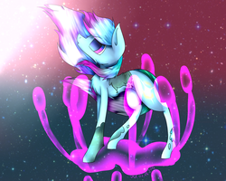 Size: 1024x819 | Tagged: safe, artist:menmadrawing, oc, oc only, earth pony, pony, solo, space