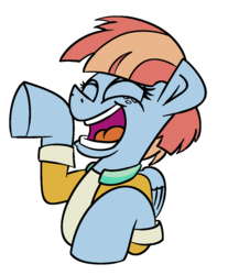 Size: 894x1078 | Tagged: safe, artist:cowsrtasty, windy whistles, pony, g4, female, laughing, simple background, solo, transparent background