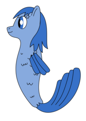 Size: 744x1052 | Tagged: safe, artist:frannis, oc, oc only, pony, sea pony, female, inkscape, simple background, smiling, solo, transparent background, vector