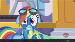 Size: 1600x900 | Tagged: safe, screencap, rainbow dash, pony, g4, parental glideance, faic, floppy ears, rainbow dash is best facemaker