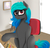 Size: 1136x1080 | Tagged: safe, artist:pony-tanker, oc, oc only, earth pony, pony, black skin, original character do not steal, solo