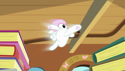 Size: 1920x1090 | Tagged: safe, screencap, angel bunny, pony, fluttershy leans in, g4, male, solo