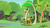 Size: 1920x1090 | Tagged: safe, screencap, clementine, giraffe, pony, fluttershy leans in, g4, countershading, female, looking up, palm tree, raised hoof, solo, sweet feather sanctuary, tree