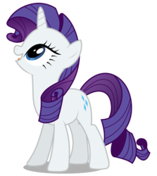 Size: 2681x3000 | Tagged: safe, artist:brony-works, rarity, pony, unicorn, g4, female, high res, looking up, mare, open mouth, simple background, smiling, solo, transparent background, vector