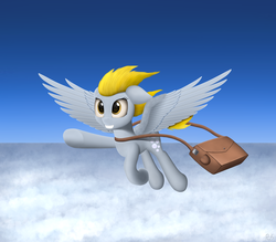 Size: 2997x2622 | Tagged: safe, artist:rainbowjet, derpy hooves, pegasus, pony, g4, cutie mark, female, flying, high res, mare, solo, underp