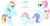 Size: 1092x571 | Tagged: safe, artist:ponamona, mom dash, rainbow dash, rainbow dash (g3), pony, g3, g4, traditional art