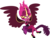 Size: 6000x4614 | Tagged: safe, artist:orin331, pinkie pie, equestria girls, g4, absurd resolution, alternate universe, clothes, female, glowing horn, horn, laughing, midnight sparkle, midnight-ified, open mouth, simple background, smiling, solo, spread wings, transparent background, wings