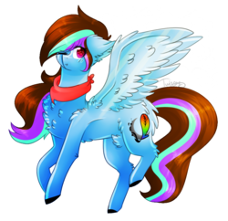 Size: 911x881 | Tagged: safe, artist:twinkepaint, oc, oc only, oc:luna painter, pegasus, pony, chest fluff, colored pupils, female, fluffy, mare, one eye closed, simple background, solo, transparent background, wink