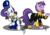 Size: 1071x760 | Tagged: safe, artist:cynos-zilla, rarity, twilight sparkle, pony, g4, blackest night, blackest night equestria, crossover, indigo tribe, simple background, transparent background, yellow lantern