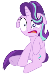 Size: 453x615 | Tagged: safe, edit, starlight glimmer, pony, g4, animated, female, floppy ears, gif, mismatched eyes, simple background, solo, vector, white background