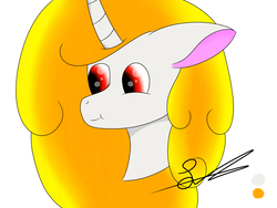 Size: 1600x1200 | Tagged: safe, oc, oc only, oc:phenioxflame, pony, unicorn, bust, portrait, signature, simple background, solo, white background