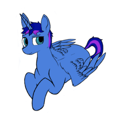 Size: 1150x1100 | Tagged: safe, artist:nopony435, oc, oc only, alicorn, pony, alicorn oc, flat colors, lying down, ruffled mane, simple background, solo, transparent background