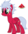 Size: 1024x1252 | Tagged: safe, artist:duskthebatpack, oc, oc only, oc:melon frost, pegasus, pony, ear piercing, earring, fluffy mane, freckles, jewelry, lip piercing, piercing, simple background, smiling, snake bites, solo, transparent background, vector