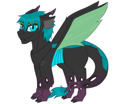 Size: 4000x3414 | Tagged: safe, artist:jolliapplegirl, oc, oc only, oc:illusive spark, hybrid, dragon hybrid, interspecies offspring, magical gay spawn, male, next generation, offspring, parent:spike, parent:thorax, parents:thoraxspike, scales, solo