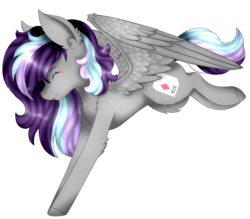 Size: 2554x2237 | Tagged: safe, artist:enghelkitten, oc, oc only, oc:sketchy howl, pegasus, pony, eyes closed, female, high res, mare, simple background, solo, transparent background