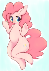 Size: 883x1280 | Tagged: dead source, safe, artist:91o42, pinkie pie, earth pony, pony, g4, female, simple background, solo