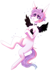 Size: 1943x2653 | Tagged: safe, artist:nightstarss, oc, oc only, oc:jordan, pegasus, pony, rabbit, colored wings, male, simple background, solo, stallion, tongue out, transparent background