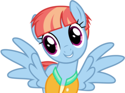 Size: 6304x4668 | Tagged: dead source, safe, artist:pink1ejack, windy whistles, pegasus, pony, g4, parental glideance, absurd resolution, clothes, cute, female, mare, mother, simple background, smiling, solo, spread wings, transparent background, vector, windybetes, wings
