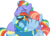 Size: 13493x9589 | Tagged: dead source, safe, artist:kayman13, artist:pink1ejack, bow hothoof, rainbow dash, windy whistles, pony, g4, my little pony: friendship is magic, parental glideance, ^^, absurd resolution, clothes, eyes closed, female, hug, male, mare, rainbow dash's parents, ship:windyhoof, simple background, stallion, transparent background, trio, uniform, vector, wonderbolts uniform