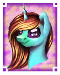 Size: 3200x4000 | Tagged: safe, artist:shkura2011, oc, oc only, pony, unicorn, bust, female, high res, mare, portrait, solo