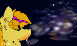 Size: 5000x3000 | Tagged: safe, artist:starrypallet, oc, oc only, oc:obsolete tech, pony, high, high res, male, sky, solo, stallion, stars, universe